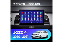 Комплект магнитолы TEYES CC2 Plus 4/32 10.2 для Honda Jazz 4【A】【1 Din】2020-2021