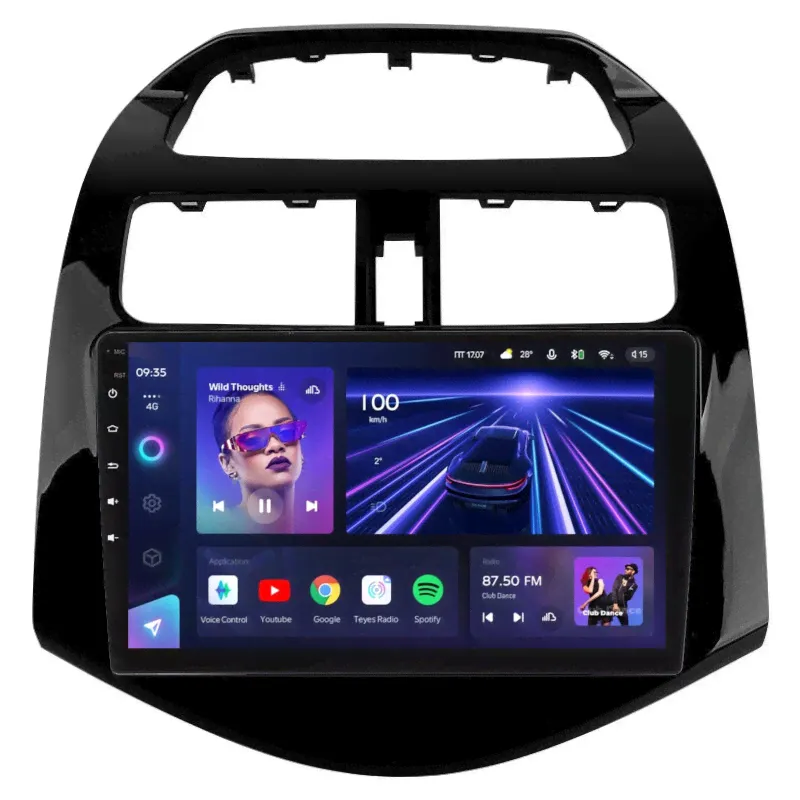 Магнитола для Chevrolet Spark 2009-2023, Ravon R2 - Teyes CC3L на Android 10, 8-ядер, CarPlay, 4G SIM-слот
