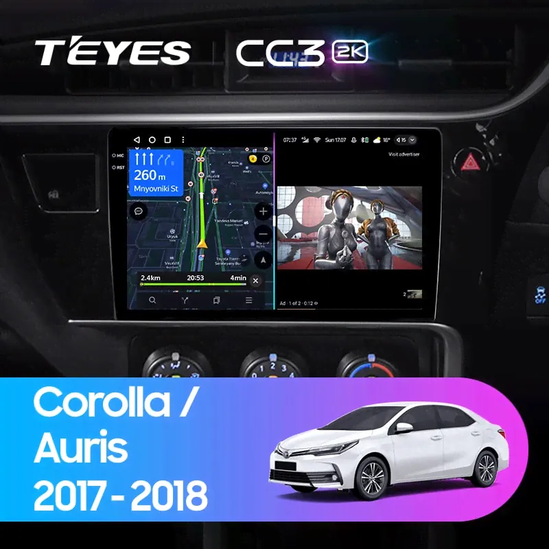 Teyes CC3 2K 6/128 Toyota Corolla (2017-2018)