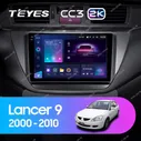 Штатная магнитола Teyes CC3 2K 4/64 Mitsubishi Lancer 9 CS (2000-2010)