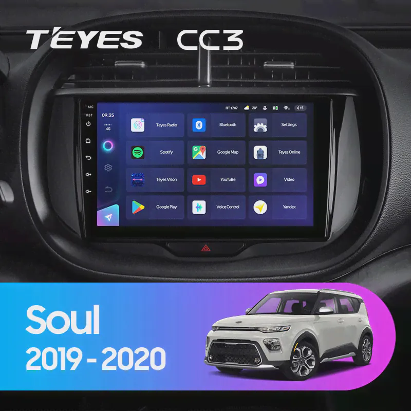 Штатное головное устройство Teyes Kia Soul 2019-2020