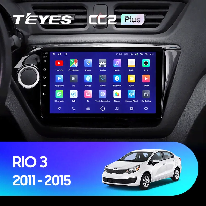 Магнитола Teyes CC2 Plus 4-64 Kia RIO 3 2011-2017 9.0"-0