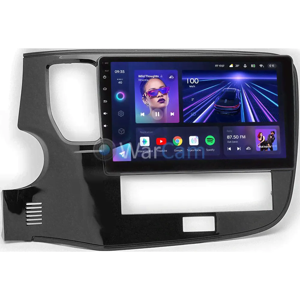 Штатное головное устройство Mitsubishi Outlander III 2012-2022 Teyes CC3 10 дюймов 6/128 RM-10-1153 на Android 10 (4G-SIM, DSP, QLed)