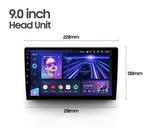 Рамка + провода для Lada Granta 2011-2018, Android, Teyes, 9”