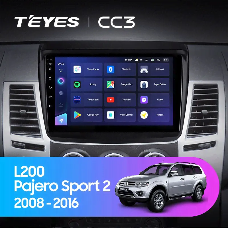 Штатная магнитола Teyes Mitsubishi L200 (2008-2016) 6Gb/128Gb CC3