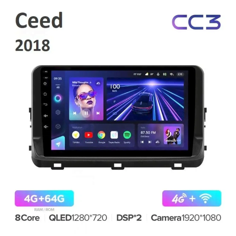 Магнитола Teyes CC3 для Kia Ceed 2019-
