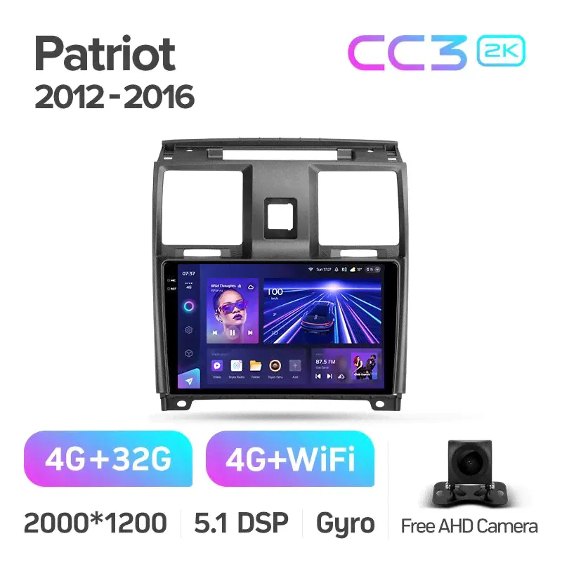 Магнитола Teyes CC3 2K 6-128 UAZ Patriot 2012-2016 9.5"