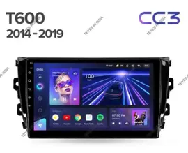 Магнитола Teyes CC3 Zotye T600 2013-2019 2K-display