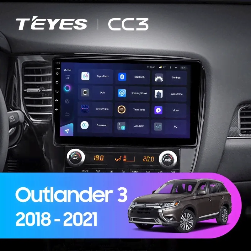 ШГУ Teyes CC3 6/128 GB Mitsubishi Outlander 3 2018+-0