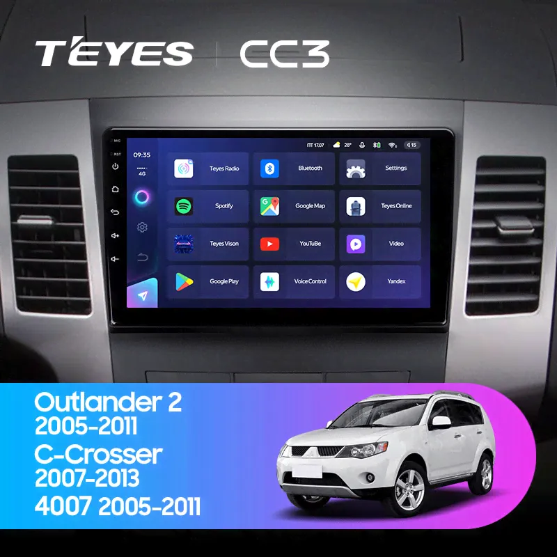Teyes CC3L Mitsubishi Outlander XL 2007-2011 CC3L-3052-0