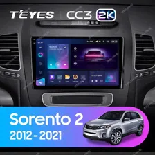 Штатная магнитола Teyes CC3 2K 6/128 Kia Sorento 2 II XM (2012-2021) F3