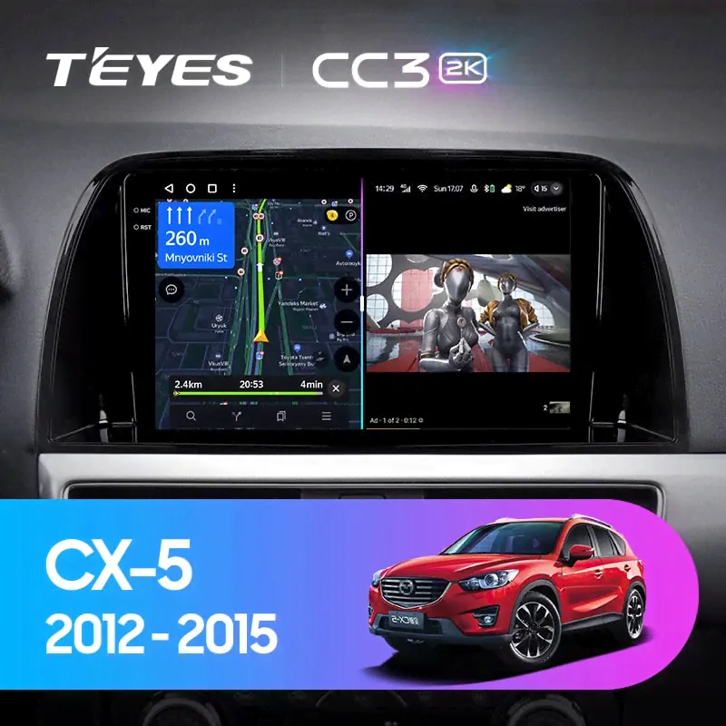 Teyes CC3 2K 4/32 Mazda CX-5 (2012-2015) Тип-B