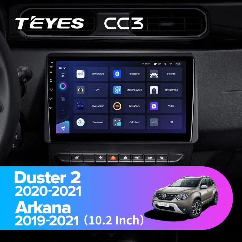 ШГУ Teyes CC3 6/128 GB Renault Duster, Arkana 2019+-0