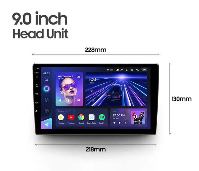 Рамка + провода для Gazelle Business 2010-2021, Android, Teyes, 9”