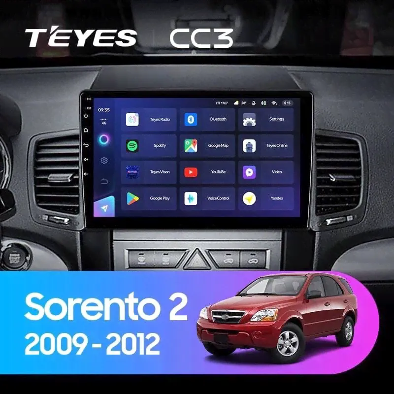 ШГУ Teyes CC3 4/64 GB Kia Sorento 2 XM 2009-2012
