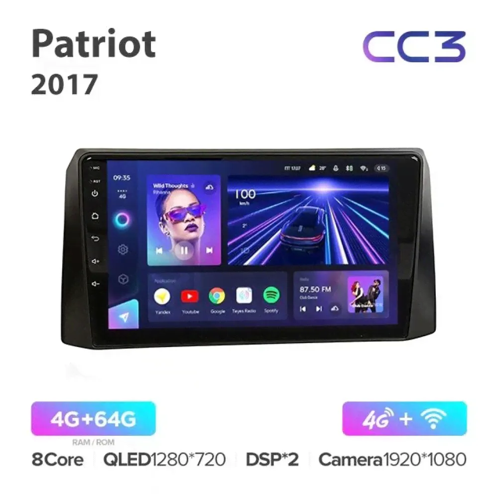 Магнитола Teyes CC3 для Uaz Patriot на Android