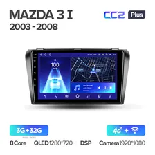 Штатная магнитола Teyes CC2PLUS для Mazda 3 BK 2003-2013 на Android 10