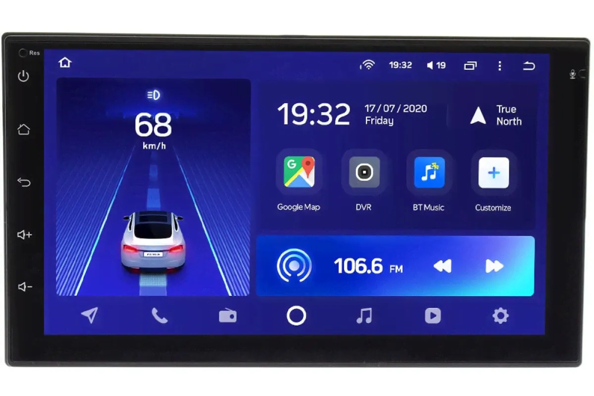 2 DIN универсальная магнитола Teyes CC2L 7 дюймов 1/16 Android 8.1 (DSP, AHD)