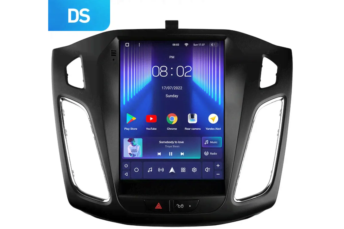 Штатное головное устройство Ford Focus III 2011-2018 Teyes TPRO 2 DS (Tesla style) 9.7 дюймов 3/32 RM-1312-45 на Android 10 (4G-SIM, DSP, QLed)