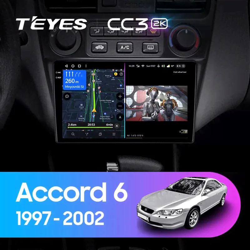 Teyes CC3 2K 4/64 Honda Accord 6 (1997-2002)-0